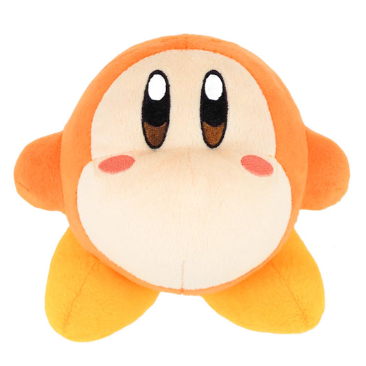 Sanei Kirby KP02 orange Waddle Dee 5in plush for display and cuddling.