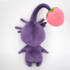 Sanei Pikmin All Star Purple Pixin plush back view, highlights stitching quality