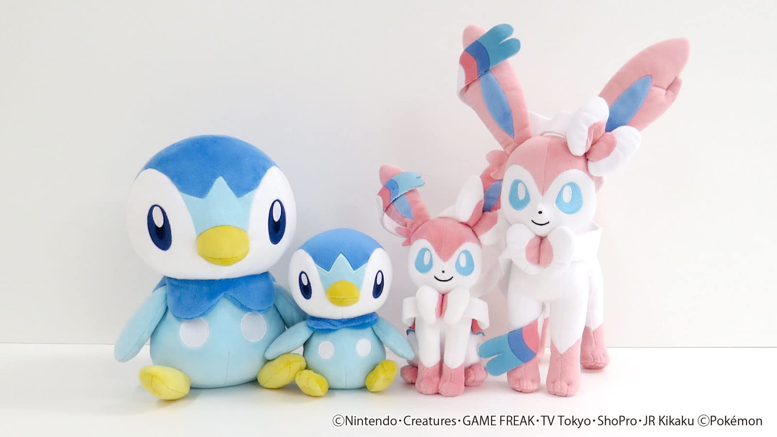 Sanei Piplup plush 6-inch blue crown-mark accent, character-inspired charm.