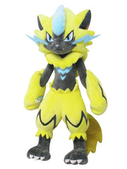 Sanei Pokemon Zeraora 11-inch plush, front view, ideal for cuddling and display