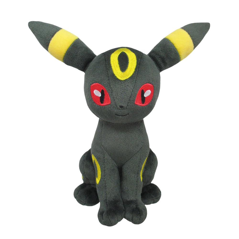 Sanei Umbreon plush with crimson eyes close-up for detail