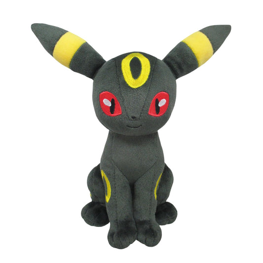 Sanei Umbreon plush with crimson eyes close-up for detail