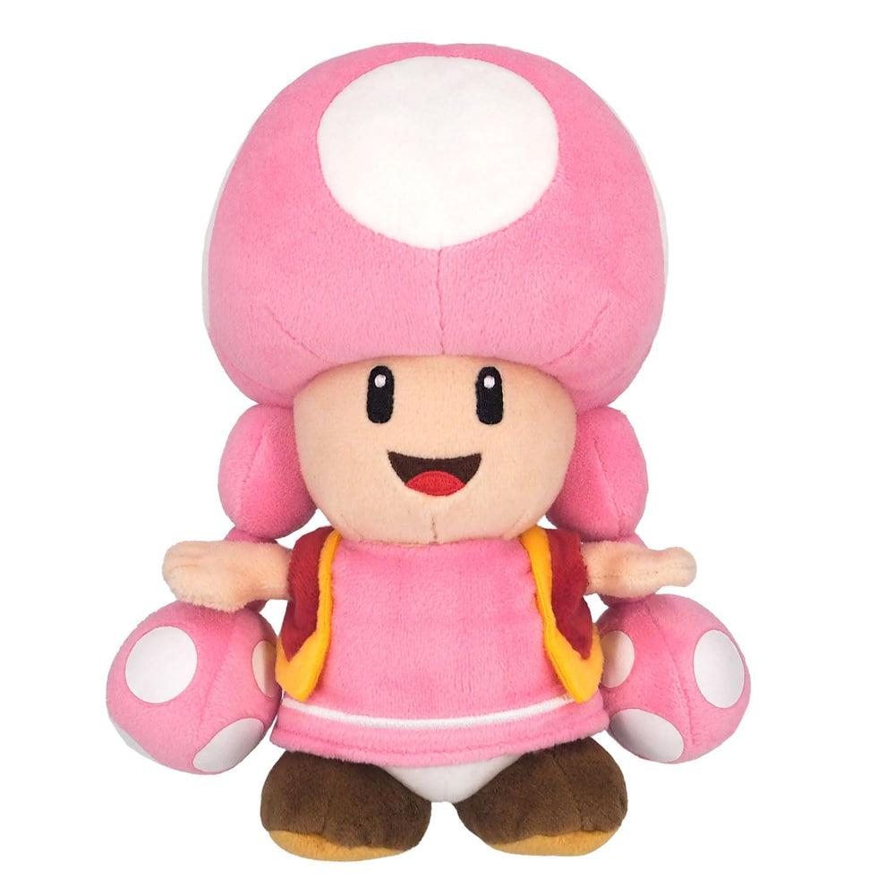 Sanei Toadette plush soft fabric detail highlighting cuddly texture