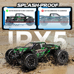 Sanherb 1:18 RC car waterproof electronics enable outdoor fun in light rain