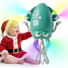 SANJOIN Dancing Octopus toy with lights and music sparks curiosity during tummy time