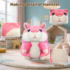 SANJOIN hamster toy battery compartment illustration showing 3 x AAA required
