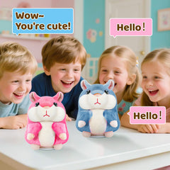 SANJOIN hamster toy powered by three AAA batteries for extended use.