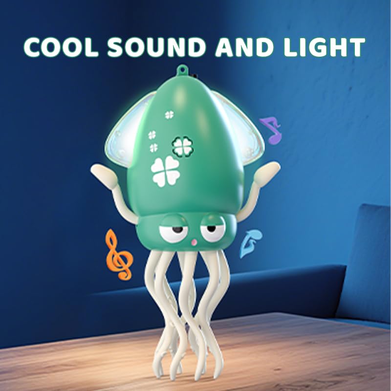 SANJOIN octopus toy demonstrates crawling and standing motion to support active play