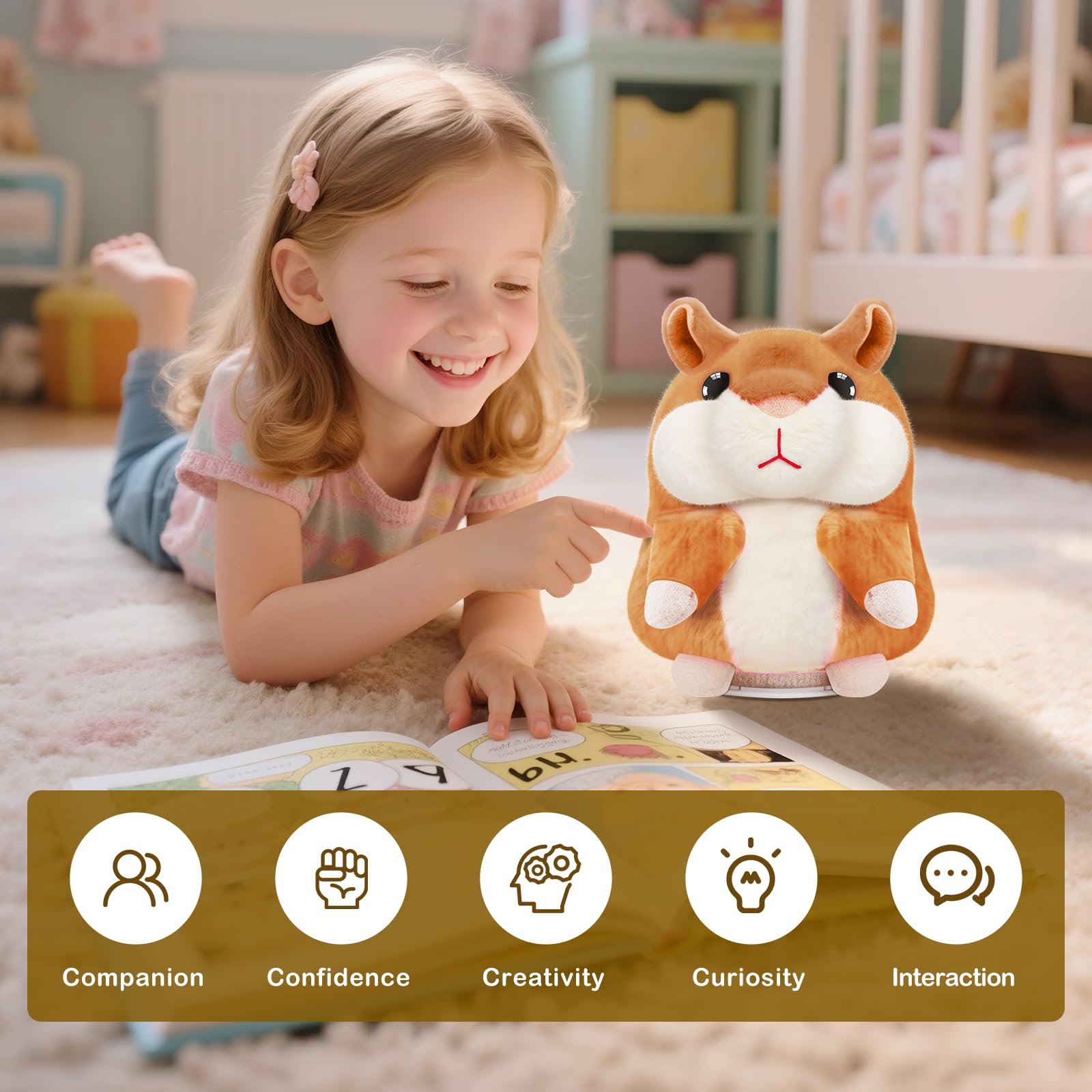 SANJOIN talking hamster gift-ready presentation for birthdays or holidays.