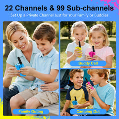 SANJOIN Kids Walkie Talkies 3km range for group coordination during adventures