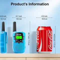 SANJOIN Kids Walkie Talkies holiday gift ready ideal stocking stuffer for ages 3-8