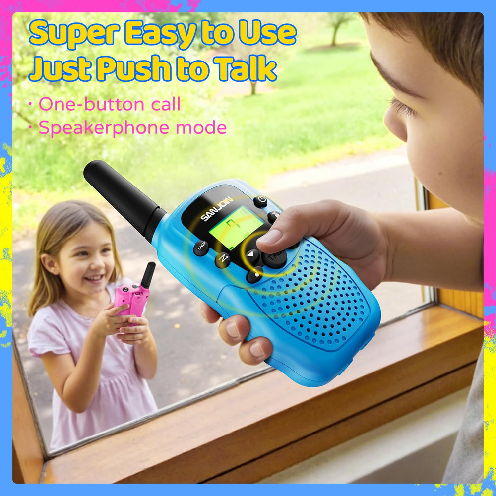 SANJOIN 2000mAh battery keeps kids chatting during long play sessions.