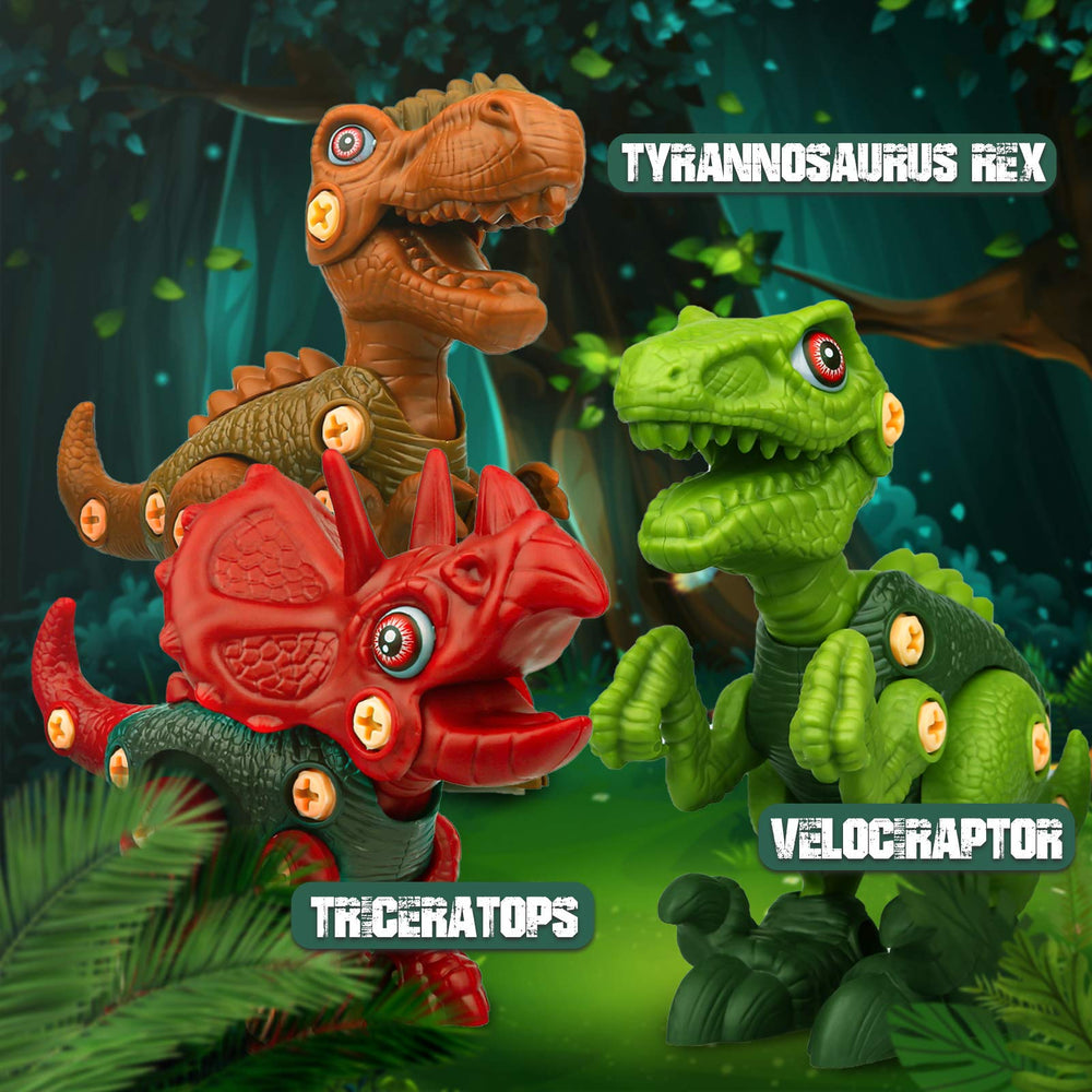 Sanlebi Dino joints move for varied dinosaur poses and action.