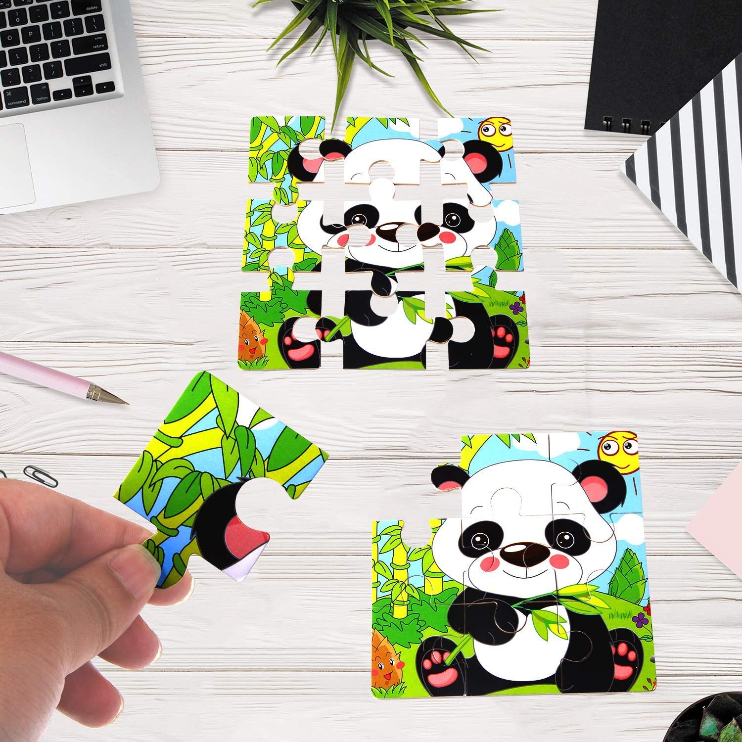 Smooth, safe wooden material with rounded edges keeps playtime comfortable
