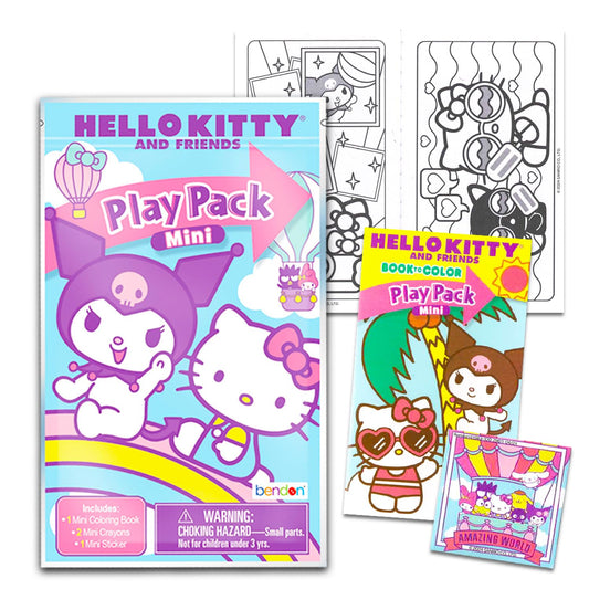 SANRIO Kuromi Grab n Go pack with coloring book and stickers for easy loot bags.