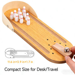 SANTA CASA desk mini bowling lane adds tactile fun to your home office.