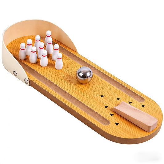 SANTA CASA desk mini bowling pins provide playful focus and mild stress relief at work.