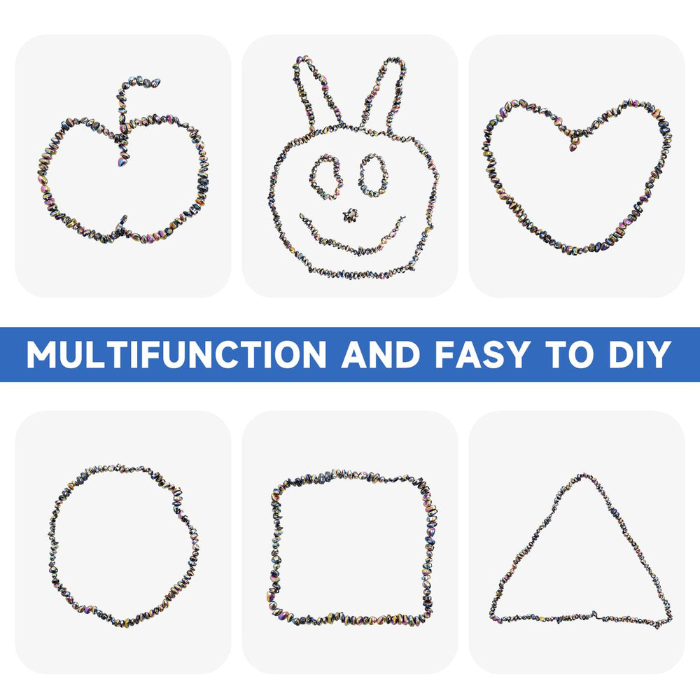 SANTA CASA magnetic beads forming decorative patterns on desk