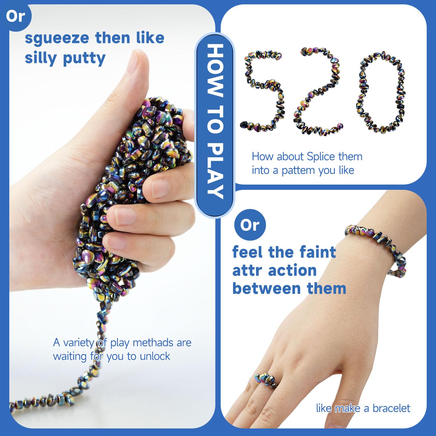 SANTA CASA putty beads shaped by hand to form patterns