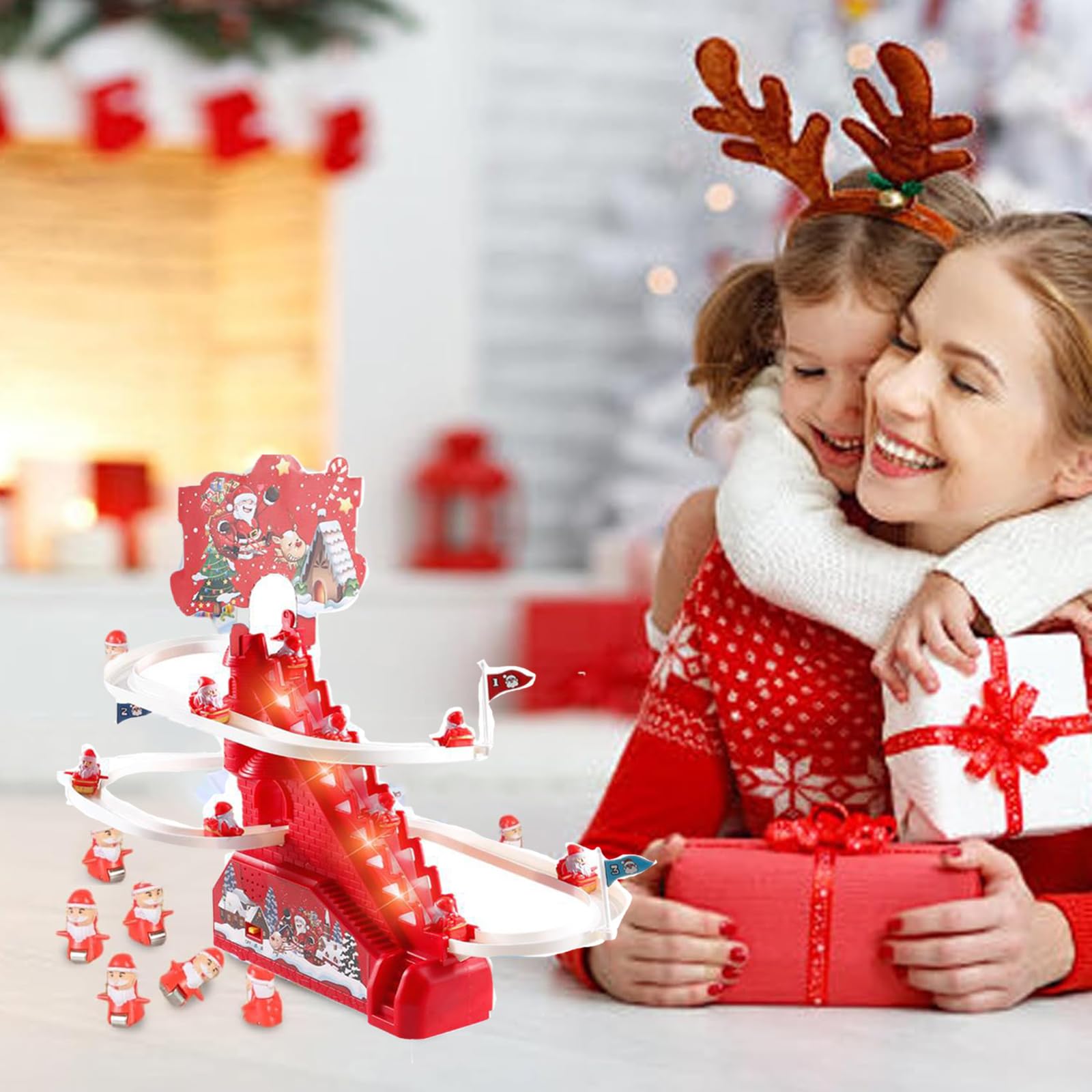 Santa Climbing Toy durable materials ensure safe, lasting toddler entertainment.