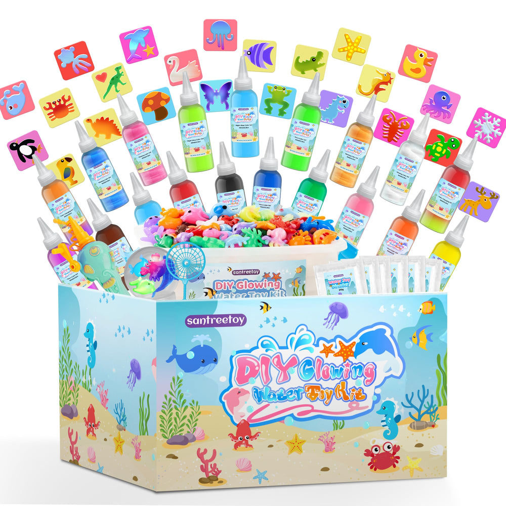 Santreetoy Magic Gel Water Elf Kit contents spark creativity and play