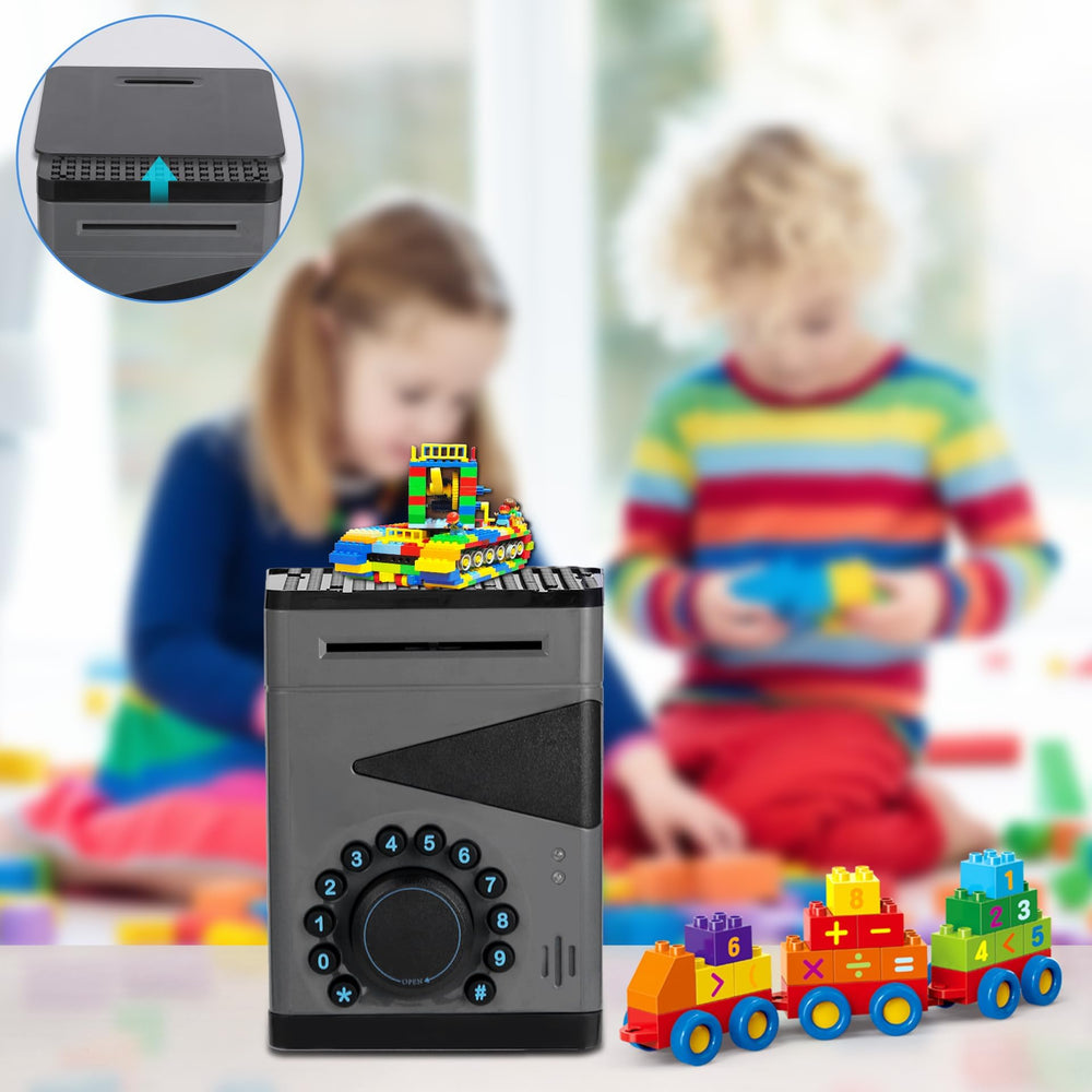 Saquuiui Boy Piggy Bank stickers track saving days