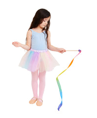 Sarah's Silks Mini Rainbow Streamer trails a 3-foot silk tail in the air.