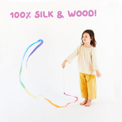 Sarah's Silks Rainbow Streamer lightweight handle for easy grip