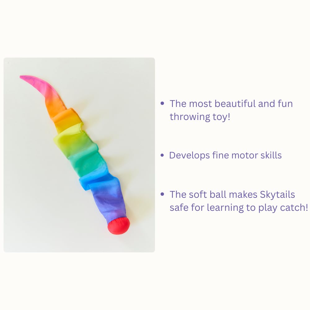 Sarah's Silks Skytail family play session with a Skytail in motion.