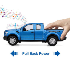 SASBSC F150 pickup with hood open highlighting detailed interior
