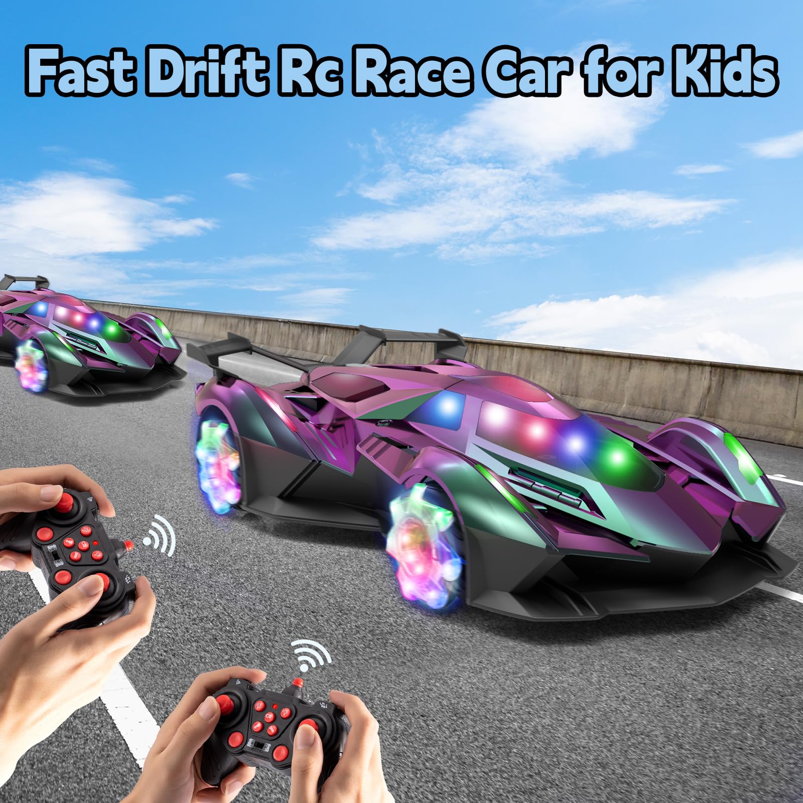SASBSC Lamb RC car lights and music for day and night play