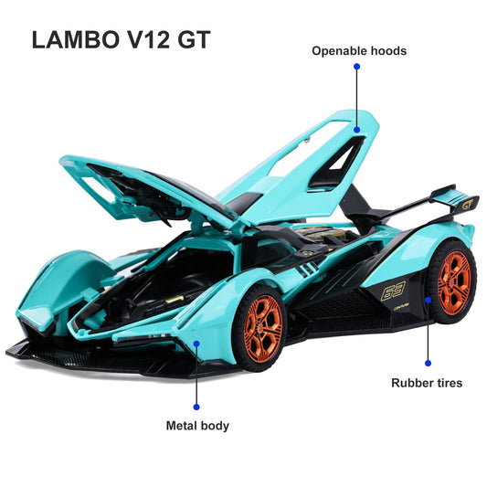 SASBSC Lambo V12 pull-back action offers quick launches for kids
