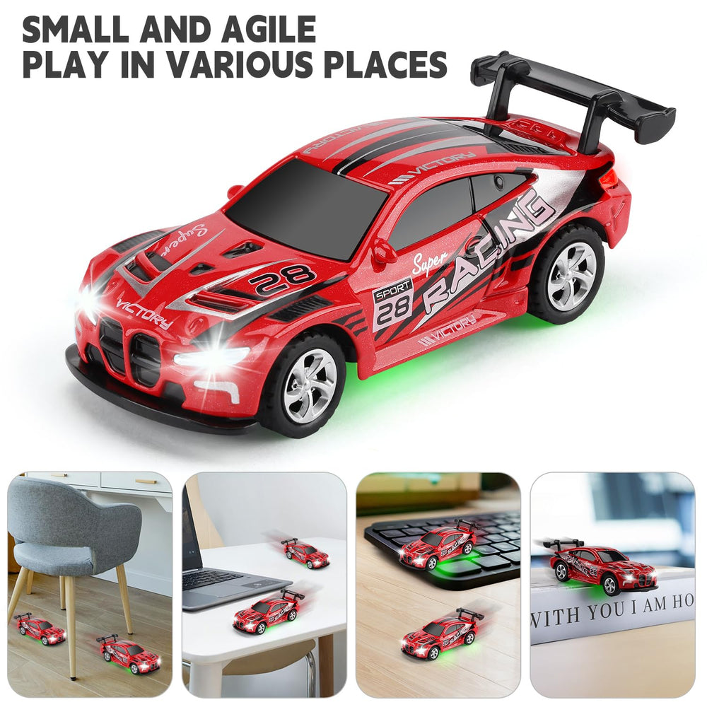 SASBSC Mini RC car app-connection shows Bluetooth control and modes.