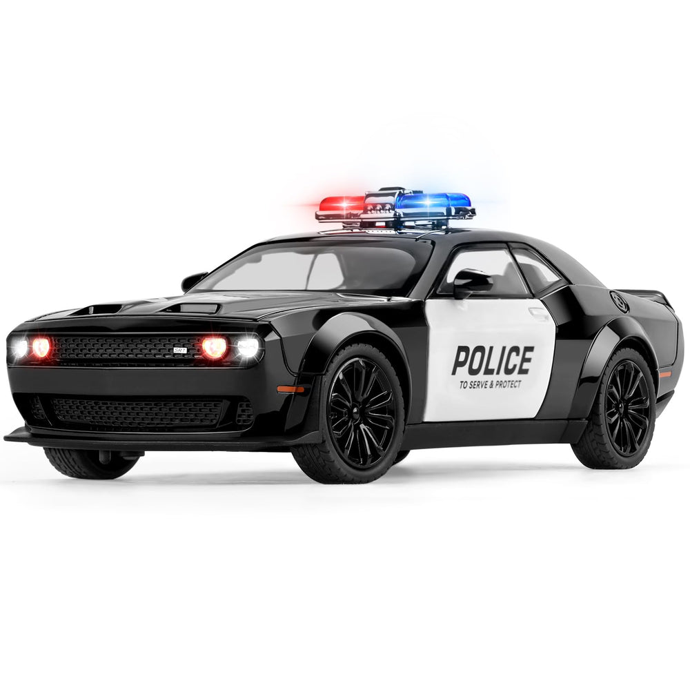 SASBSC police car toy with light and sound for engaging play and pull-back action
