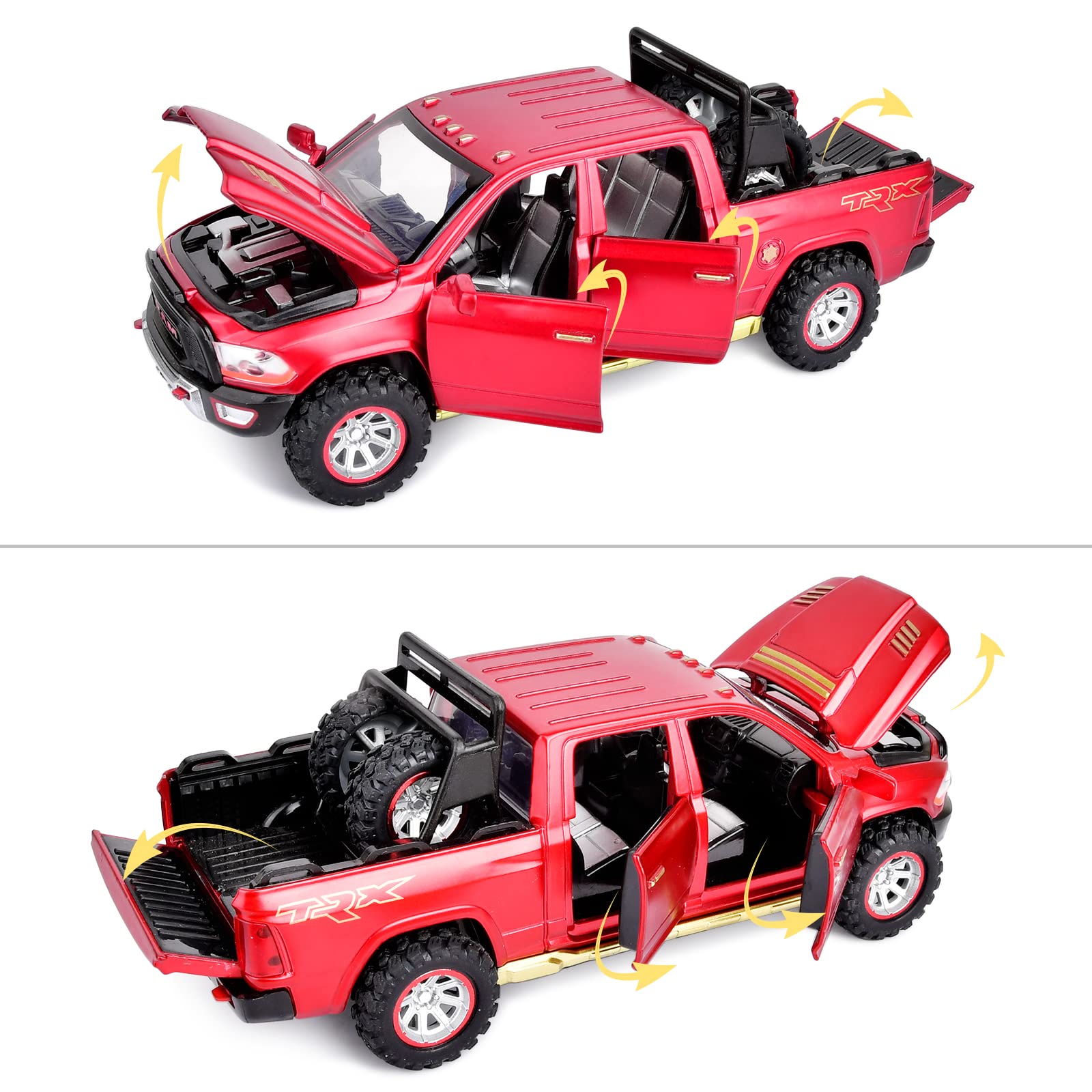 SASBSC RAM 1500 diecast truck pulling back delivers fast action for energetic play
