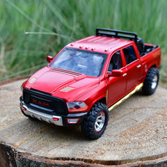 SASBSC RAM 1500 diecast truck with rubber tires offers tactile realism