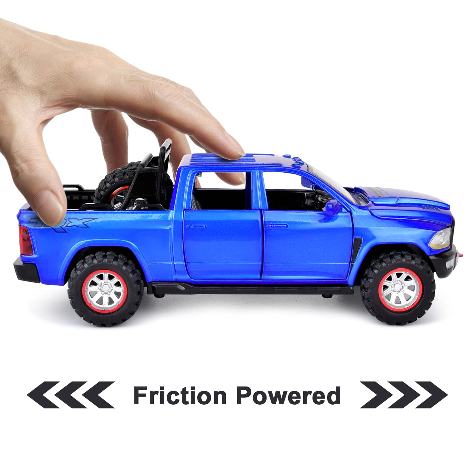 SASBSC RAM 1500 toy truck with lights and sounds for immersion