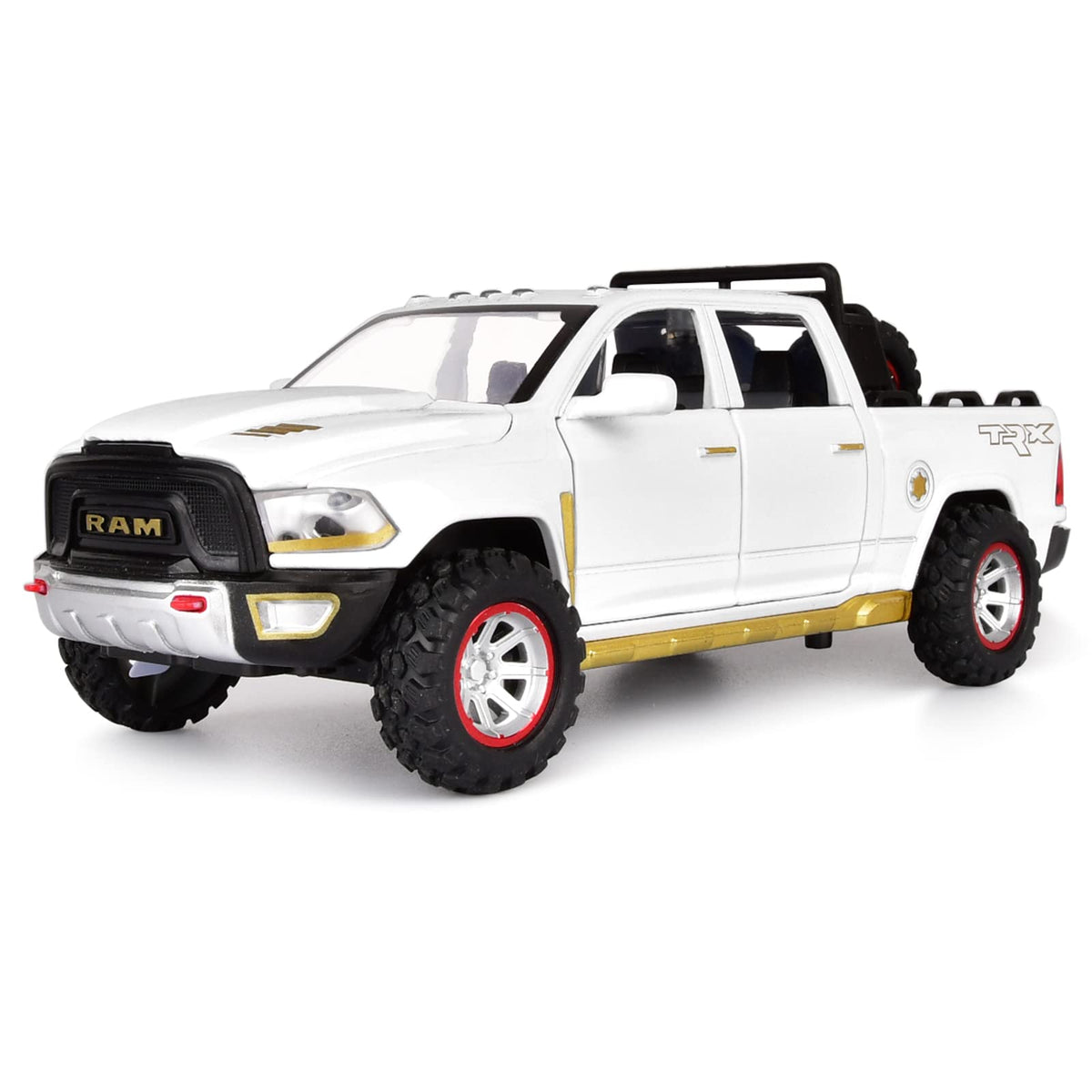 SASBSC RAM 1500 diecast truck with a sturdy metal body for durable play.