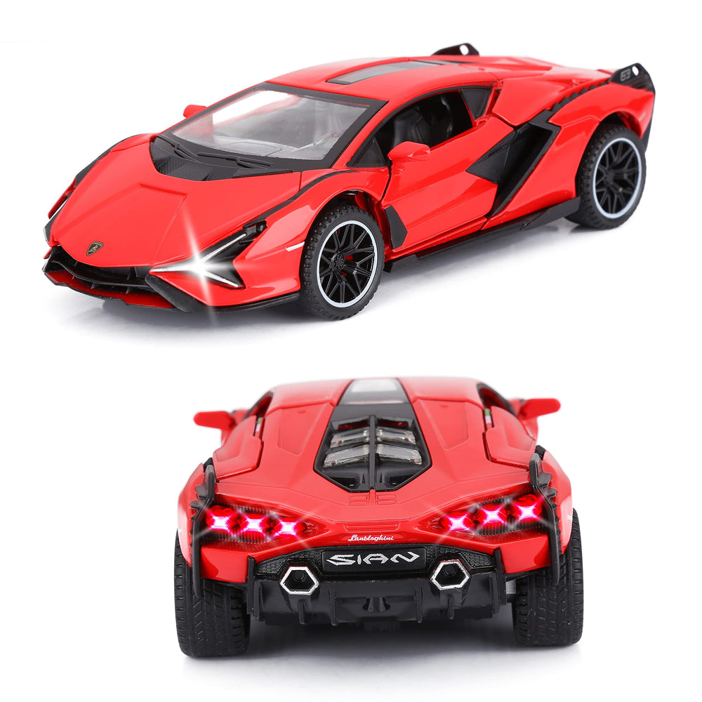 Engine compartment view adds realistic detail to kids' car adventures