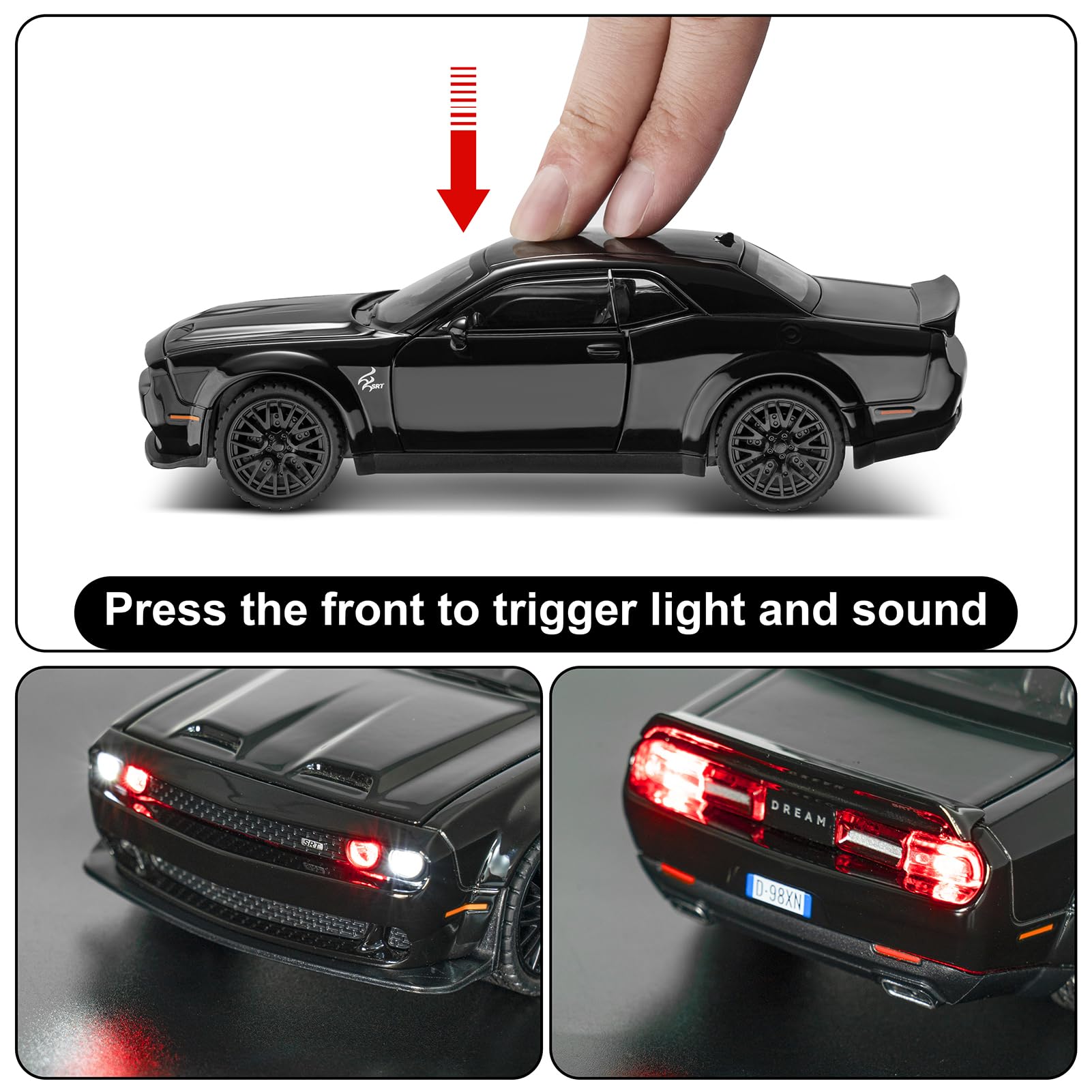 SASBSC pull-back action moves the car forward with minimal effort.