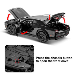 SASBSC zinc alloy body with ABS plastic for durable, shiny styling.
