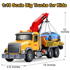 SASBSC big tow truck lights and sounds add immersive playtime cues.