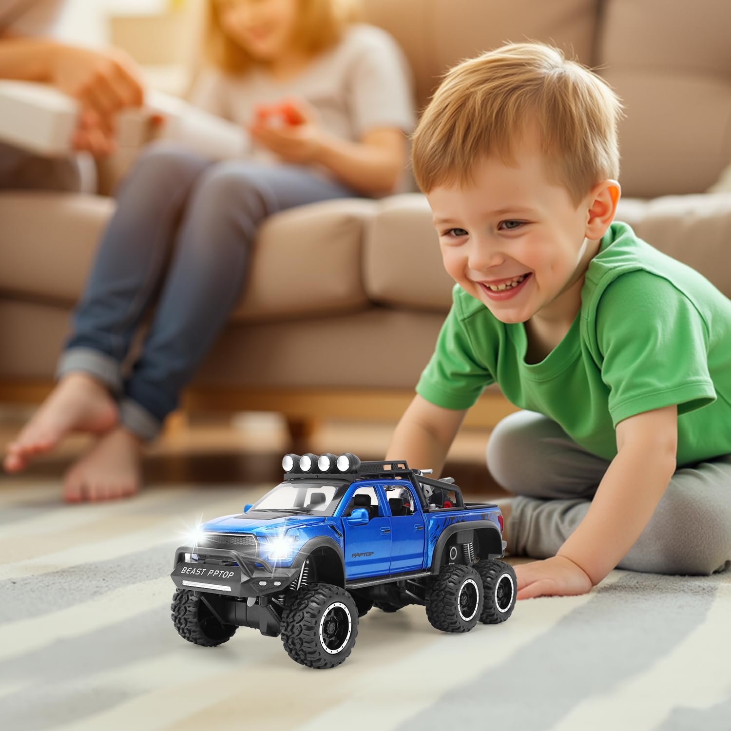 SASBSC toy truck pickup bedroom decor idea adds playful charm