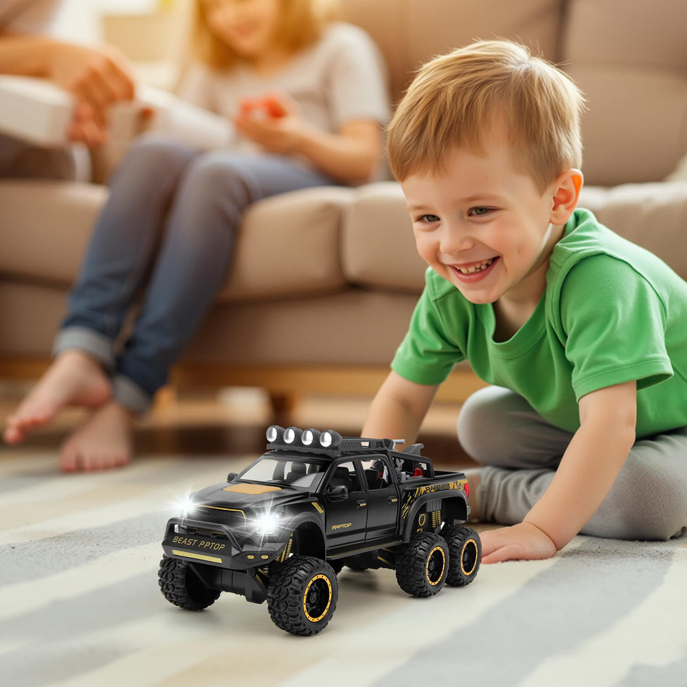 SASBSC toy trucks suit play and room décor.