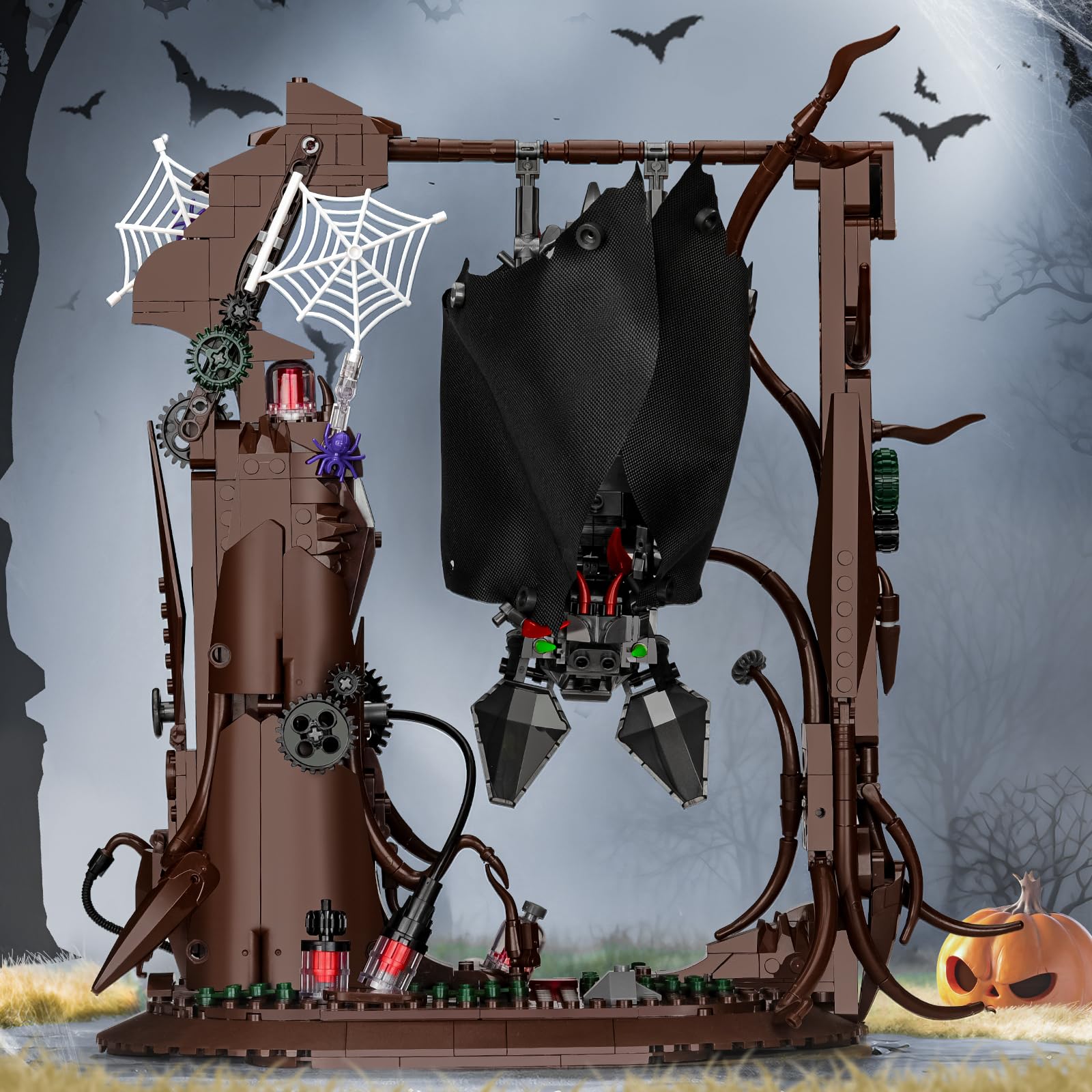 SATHIBI halloween-bat-decor creates a moody centerpiece ideal for seasonal styling.