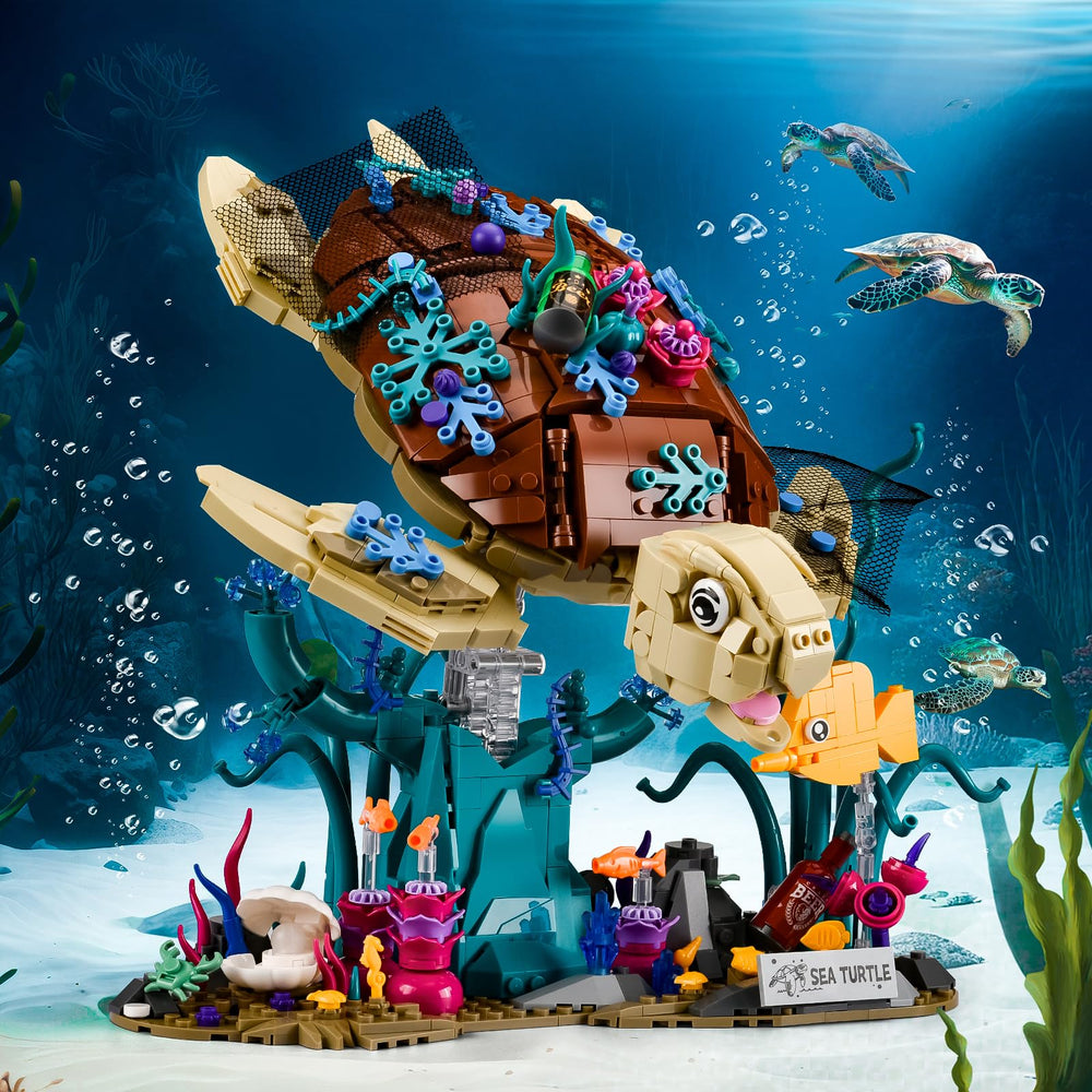 SATHIBI ocean coral and fish decor highlights vibrant underwater textures.