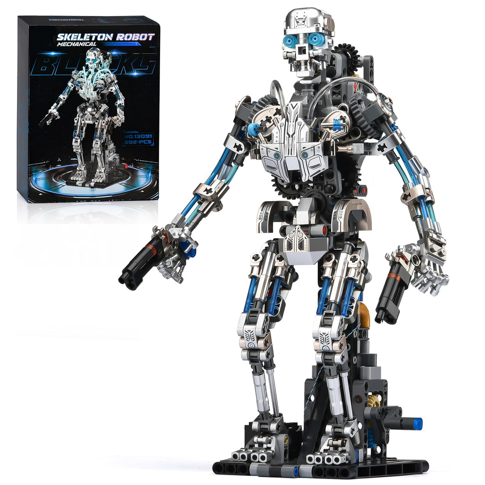 SATHIBI Skull Robot Assembly shows an intricate skeleton for display.
