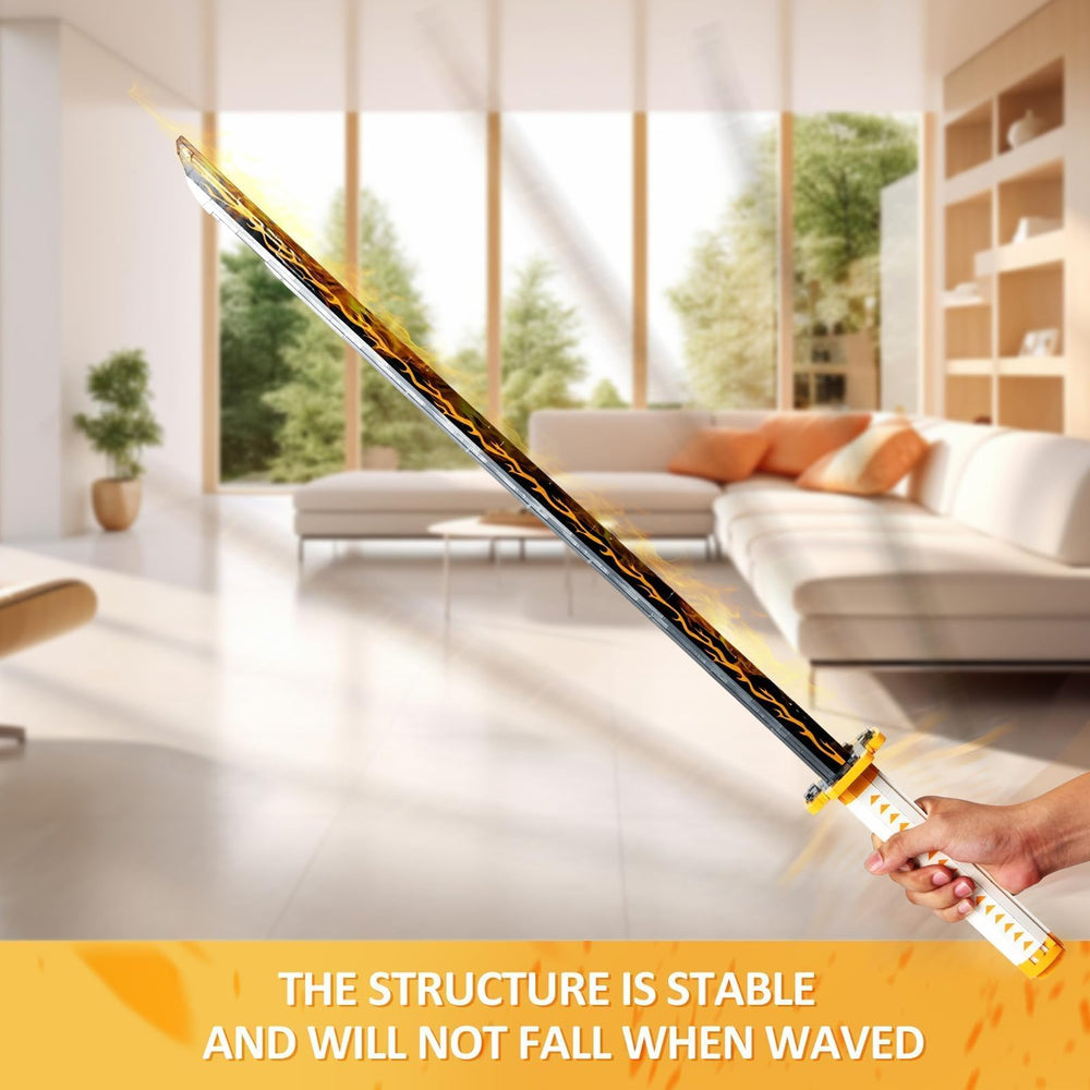 SATHIBI Zenitsu sword assembly guide illustration for easy building