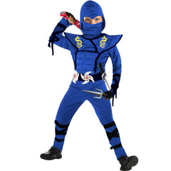 SATKULL Blue Ninja utility belt adds practical flair for ninja play.