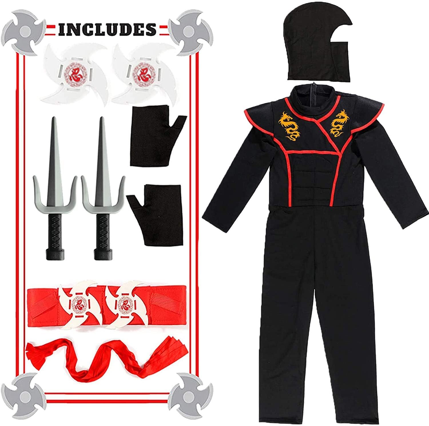SATKULL Ninja mask completes the costume for immersive dress-up fun